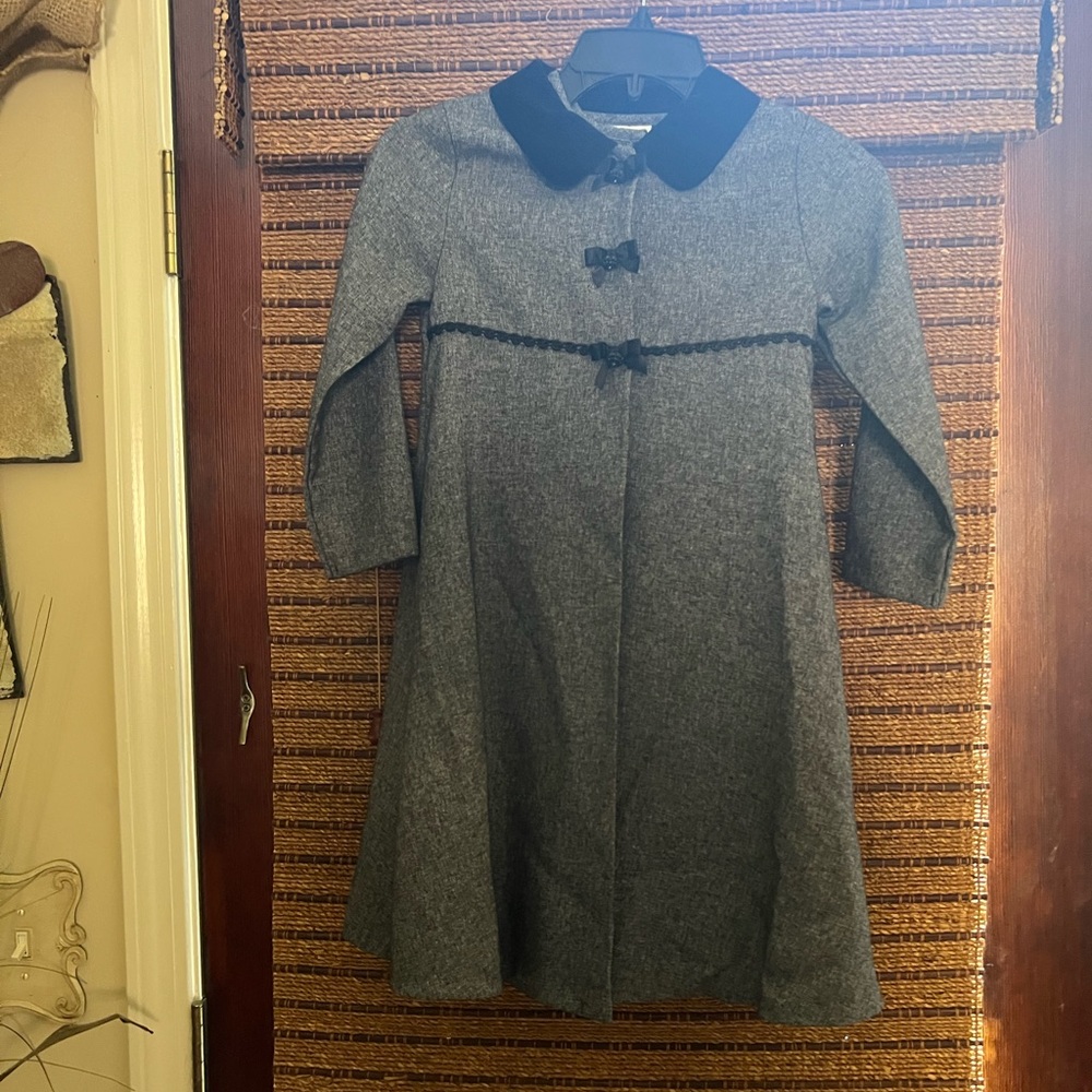 Bonnie Jean 2 Piece Long Sleeve Jacket and Short Sleeve Dress Size 6